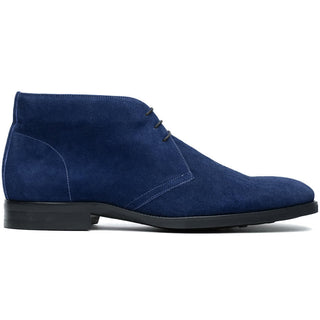 Zelli Italia Marco Men's Shoes Navy Calf-Skin Suede Chukka Boot (ZEL1067)
