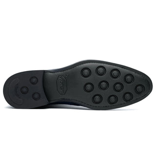 Zelli Italia Marco Men's Shoes Navy Calf-Skin Suede Chukka Boot (ZEL1067)