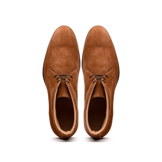 Zelli Italia Marco Men's Shoes Tobacco Calf-Skin Suede Chukka Boot (ZEL1067)