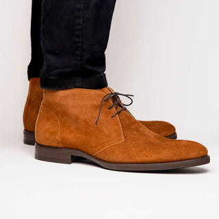 Zelli Italia Marco Men's Shoes Tobacco Calf-Skin Suede Chukka Boot (ZEL1067)