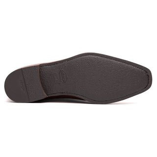 Zelli Italia Meo Men's Shoes Cognac Crocodile & Calf-Skin Leather Penny Loafer (ZEL1023)