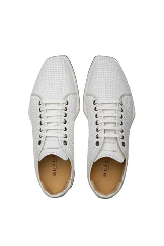 Mezlan A20301 Woven / Calf-Skin Leather Casual Derby Sneakers (MZ3523)-AmbrogioShoes