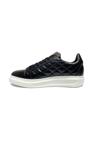 Mezlan A20456 Quilted Calf-Skin Leather Casual Sneakers (MZ3545)-AmbrogioShoes