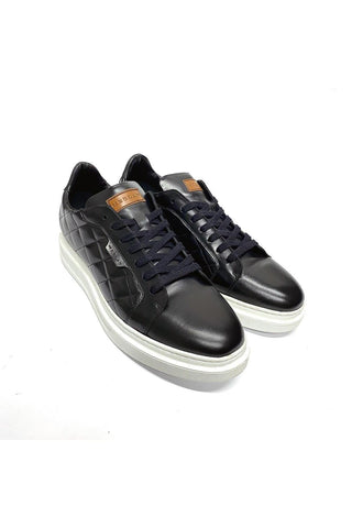 Mezlan A20456 Quilted Calf-Skin Leather Casual Sneakers (MZ3545)-AmbrogioShoes