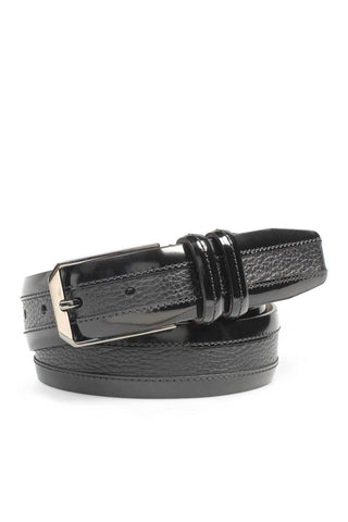 Mezlan AO11113 Men's Calf-Skin Leather & Deer-Skin Leather Belt (MZB1156)-AmbrogioShoes
