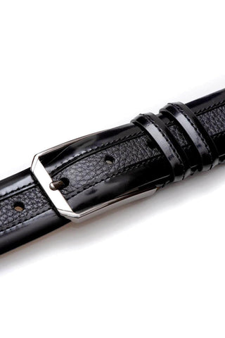Mezlan AO11113 Men's Calf-Skin Leather & Deer-Skin Leather Belt (MZB1156)-AmbrogioShoes