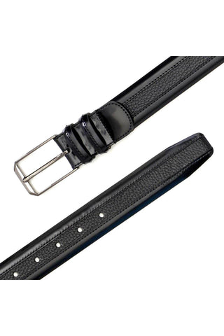 Mezlan AO11113 Men's Calf-Skin Leather & Deer-Skin Leather Belt (MZB1156)-AmbrogioShoes