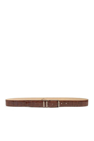 Mezlan AO11115 Men's Exotic Crocodile Skin Belt (MZB1153)-AmbrogioShoes