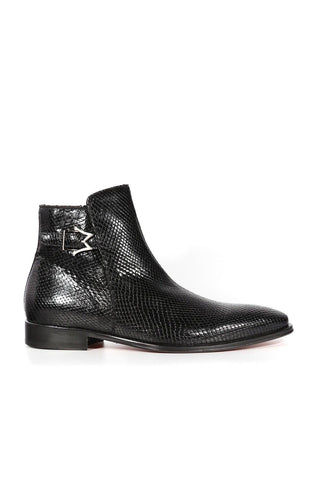 Mezlan Maharaja 20598 Exotic Snake-Skin Buckle Boots (MZ3621)-AmbrogioShoes