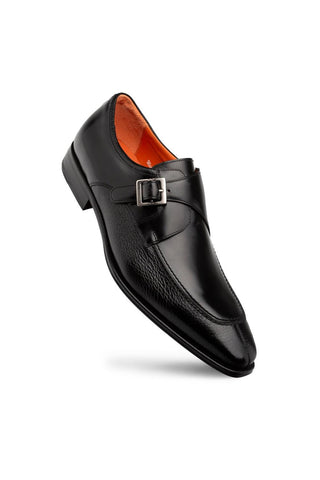 Mezlan Pego Deer & Leather Single Monk Strap-AmbrogioShoes