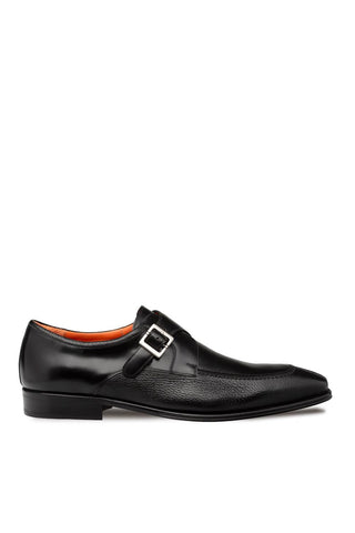 Mezlan Pego Deer & Leather Single Monk Strap-AmbrogioShoes