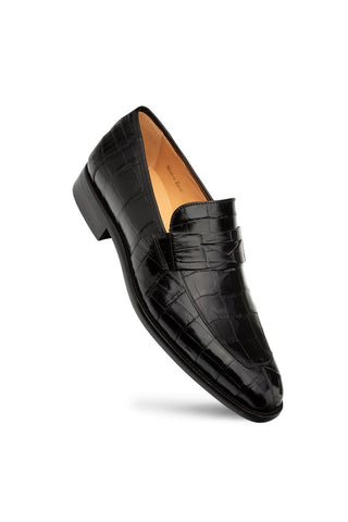 Mezlan Piccolo 4954-J Alligator Skin Split-Toe Penny Loafers (MZ3661)-AmbrogioShoes