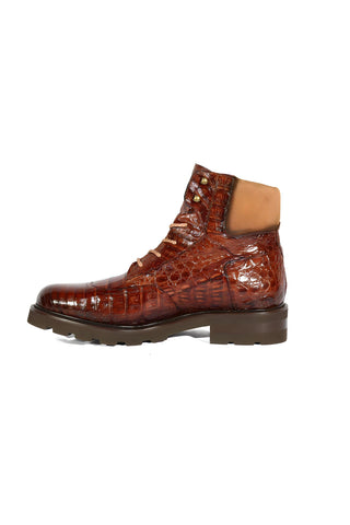 Mezlan RX4855F Exotic Crocodile / Suede Rugged Boots (MZ3552)-AmbrogioShoes