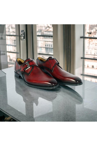Mezlan S20131 Patina Leather Monkstrap Loafers (MZ3557)-AmbrogioShoes