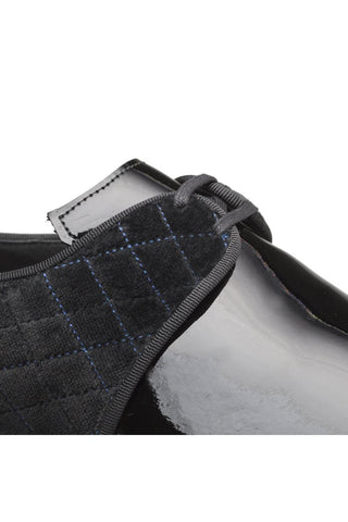 Mezlan S20307 Black Velvet / Patent Dress Derby (MZ3427)-AmbrogioShoes