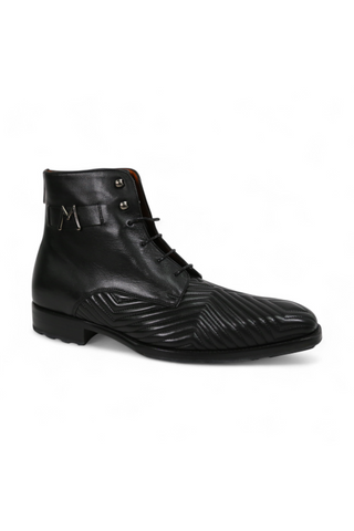 Mezlan S20516 Quilted / Calf-Skin Leather Lace up Boots (MZ3554)-AmbrogioShoes
