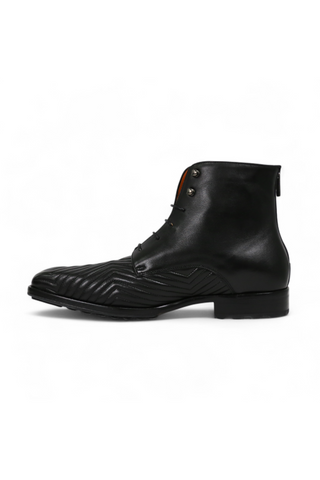 Mezlan S20516 Quilted / Calf-Skin Leather Lace up Boots (MZ3554)-AmbrogioShoes