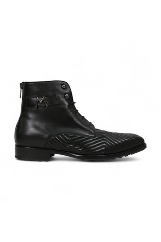 Mezlan S20516 Quilted / Calf-Skin Leather Lace up Boots (MZ3554)-AmbrogioShoes