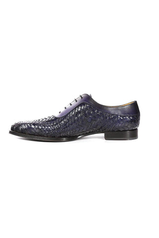 Mezlan S20702 Woven Leather Dress/ Formal Laceup Oxfords (MZ3617)-AmbrogioShoes