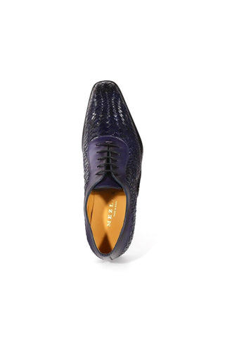 Mezlan S20702 Woven Leather Dress/ Formal Laceup Oxfords (MZ3617)-AmbrogioShoes