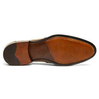 Zelli Italia Roma Men's Shoes Taupe Crocodile Skin Penny Loafer (ZEL1003)