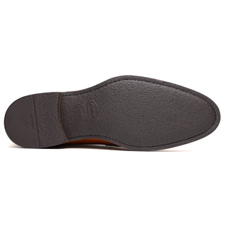 Zelli Italia Roma Men's Shoes Camel Burnished Calf-Skin Leather Penny Loafer (ZEL1019)