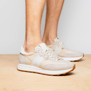 Zelli Italia Roxi Men's Shoes Taupe Suede & Calf-Skin Leather Sneaker (ZEL1078)