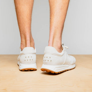 Zelli Italia Roxi Men's Shoes White Suede & Calf-Skin Leather Sneaker (ZEL1078)