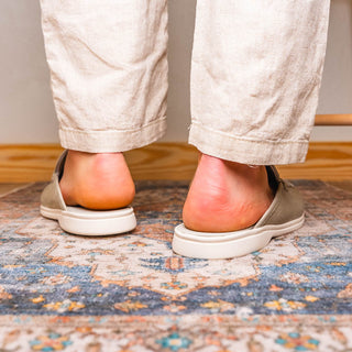 Zelli Italia Soro Men’s Shoes Gray Suede Goat-Skin Leather Sandal (ZEL1014)