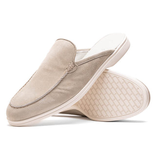 Zelli Italia Soro Men’s Shoes Gray Suede Goat-Skin Leather Sandal (ZEL1014)