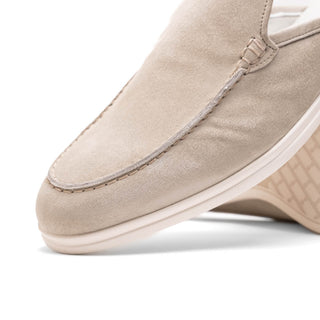 Zelli Italia Soro Men’s Shoes Gray Suede Goat-Skin Leather Sandal (ZEL1014)