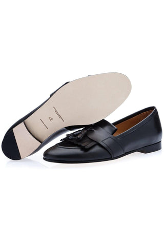 SUPERGLAMOUROUS Romeo Toledo Calf-Skin Leather Tassels Loafers (SPGM1051)-AmbrogioShoes