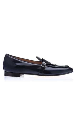SUPERGLAMOUROUS Tangerine 15.1 Polished Calf-Skin Leather Belgian Loafers (SPGM1317)-AmbrogioShoes
