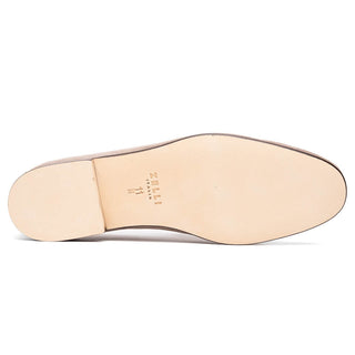 Zelli Italia Tippa Men's Shoe Taupe Suede & Calf-Skin Leather Penny Loafer (ZEL1033)