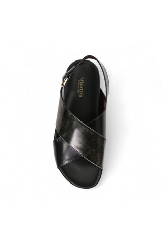 Valentino Sand V2 Polished Calf-Skin Leather Sandals (VAL1007)-AmbrogioShoes