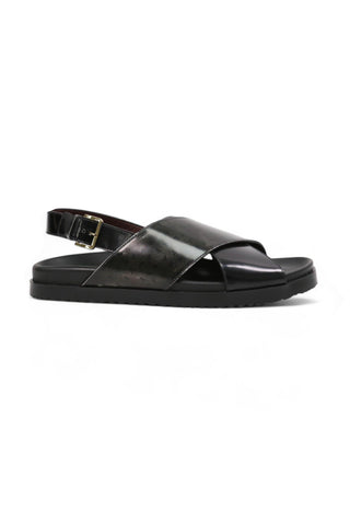 Valentino Sand V2 Polished Calf-Skin Leather Sandals (VAL1007)-AmbrogioShoes