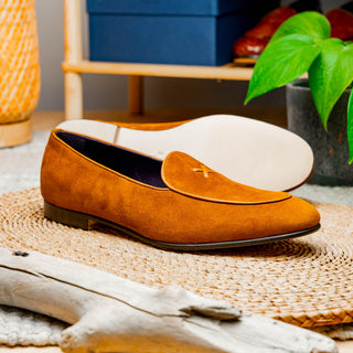 Zelli Italia 16-681 Men's Shoes Goat-Skin Suede Slip-On Loafer (ZEL1036)